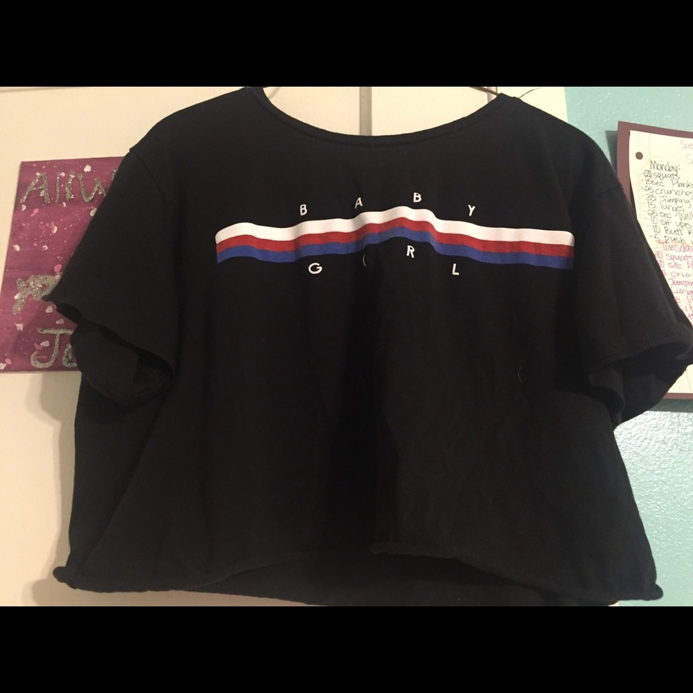 Black crop top